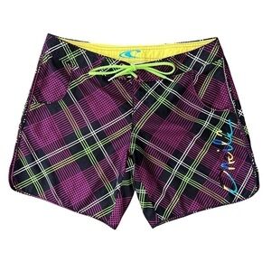 O’Neill Low Rise Plaid Boardshorts Size Small